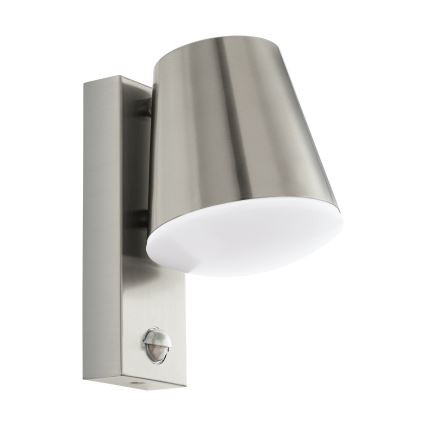 Eglo 97453 - CALDIERO välisseinale mõeldud seinalamp liikumisanduriga 1xE27/10W/230V IP44