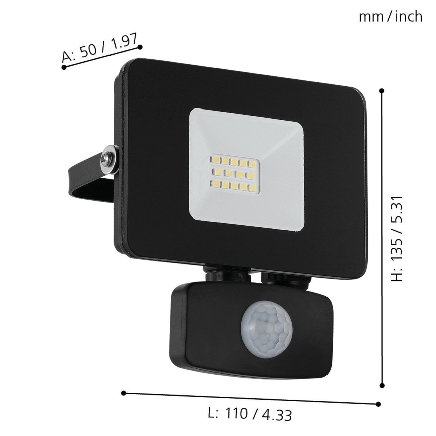 Eglo - LED Prožektor anduriga LED/10W/230V IP44