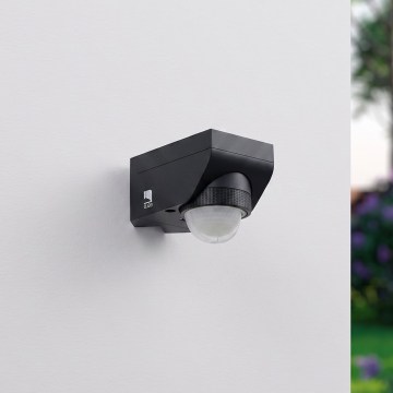 Eglo 97467 - Välisliikumis- ja hämarusandur DETECT ME 4 12 m must IP44