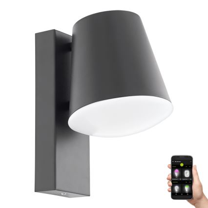 Eglo 97482 - LED-hämardatav välisseinavalgusti CALDIERO-C 1xE27/9W/230V IP44