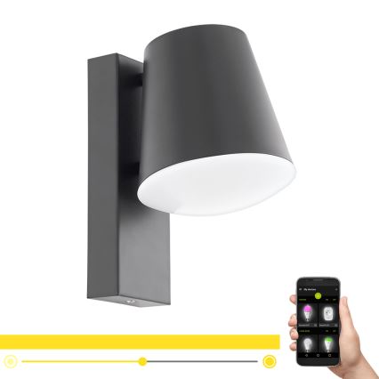 Eglo 97482 - LED-hämardatav välisseinavalgusti CALDIERO-C 1xE27/9W/230V IP44