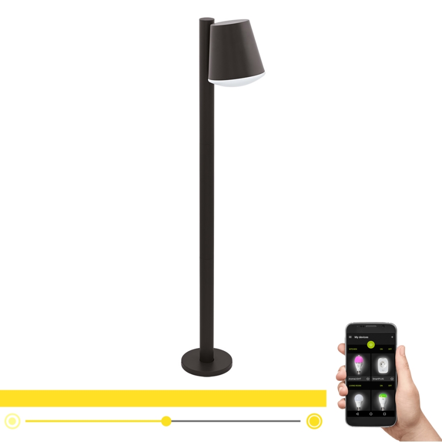 Eglo - LED RGB Hämardatav väli lamp CALDIERO-C 1xE27/9W/230V antratsiit IP44
