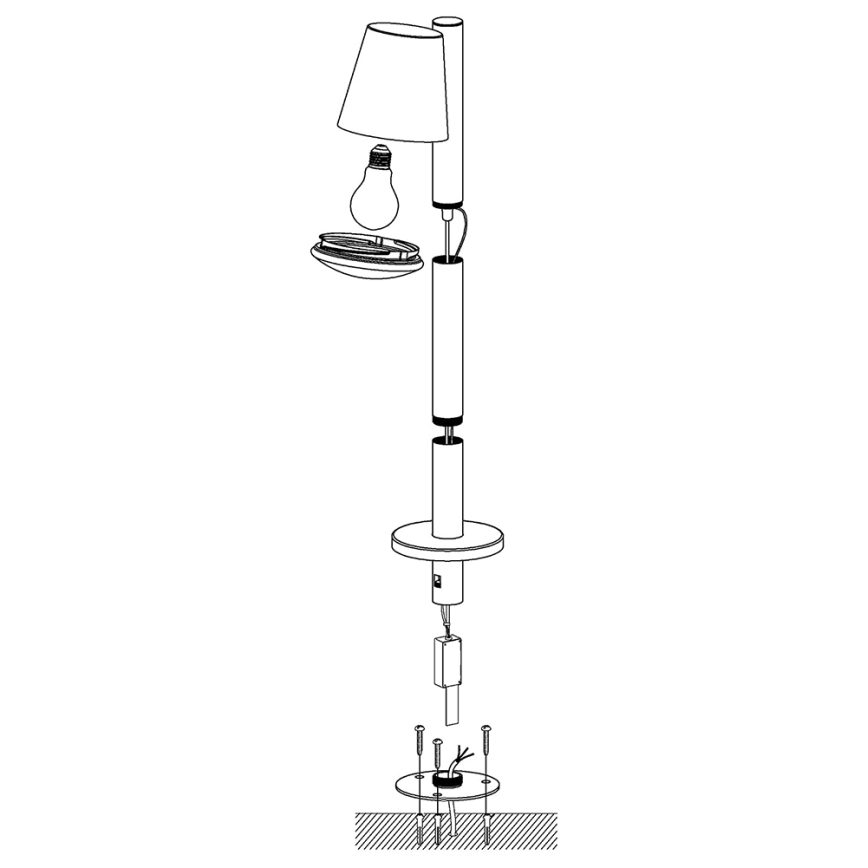 Eglo - LED RGB Hämardatav väli lamp CALDIERO-C 1xE27/9W/230V antratsiit IP44