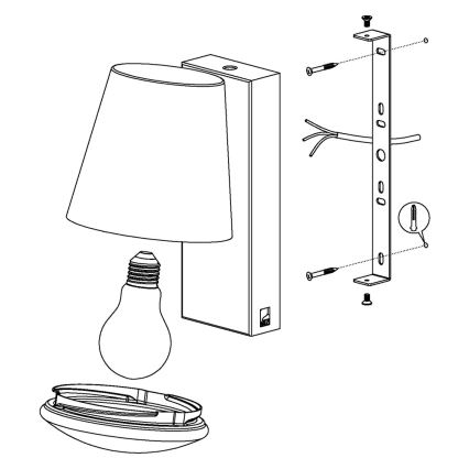 Eglo 97484 - LED Hämardatav välivalgusti CALDIERO-C 1xE27/9W/230V IP44