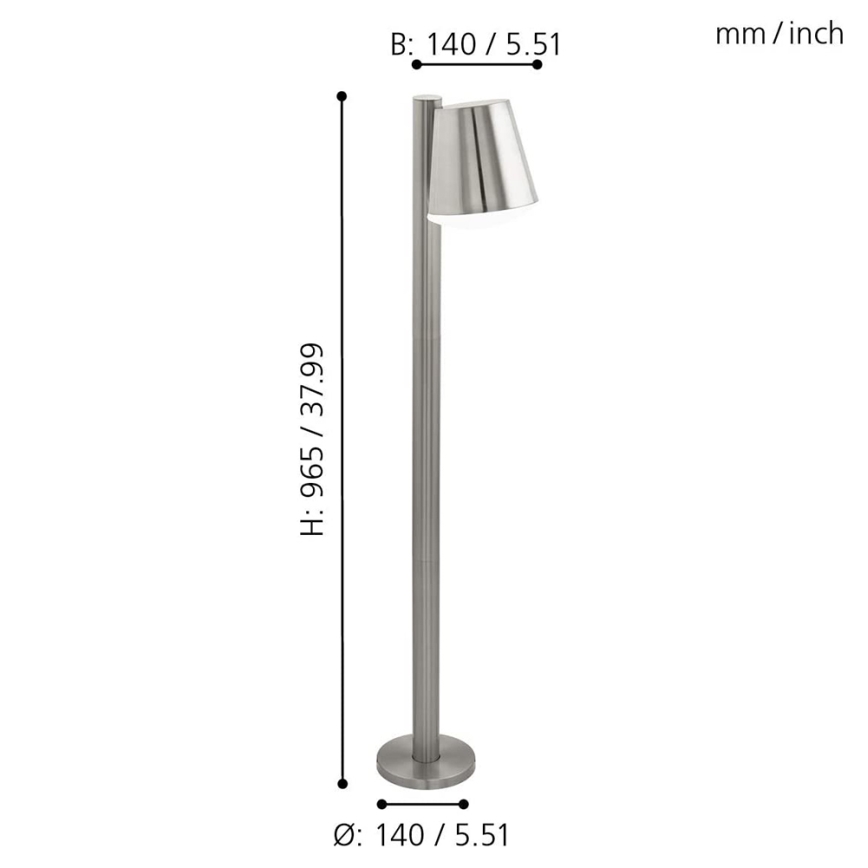 Eglo - LED Hämardatav valgusti CALDIERO-C 1xE27/9W/230V matt kroom IP44