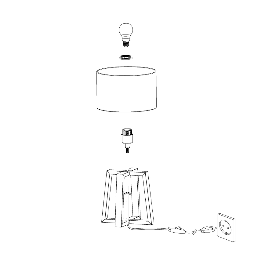 Eglo - Laualamp 1xE27/60W/230V