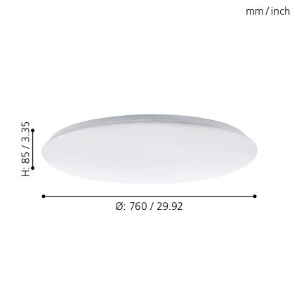 Eglo - LED Hämardatav laevalgusti LED/60W/230V + pult