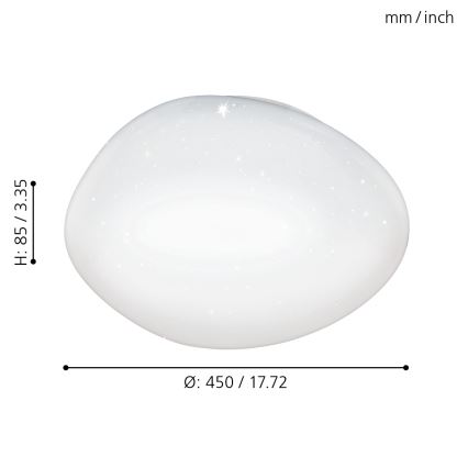 Eglo - LED Hämardatav laevalgusti LED/21W/230V + pult