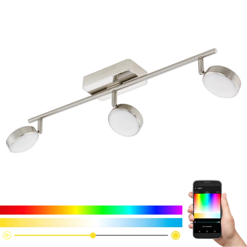 Eglo - LED RGB Kohtvalgusti CORROPOLI-C 3xLED/5W/230V