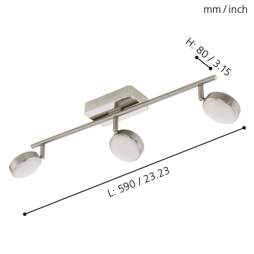 Eglo - LED RGB Kohtvalgusti CORROPOLI-C 3xLED/5W/230V