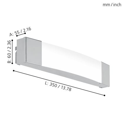 Eglo - LED Peeglivalgusti vannituppa LED/8,3W/230V IP44
