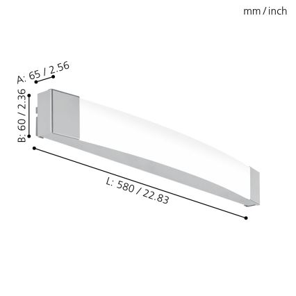 Eglo - LED Peeglivalgusti vannituppa LED/16W/230V IP44