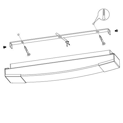 Eglo - LED Peeglivalgusti vannituppa LED/16W/230V IP44