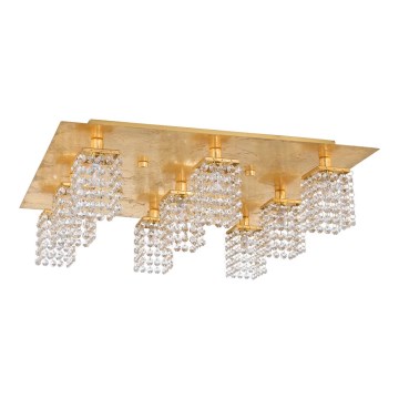 Eglo 97722 - Kinnitatav kristallist LED-lühter PYTON GOLD 9xG9/3W/230V
