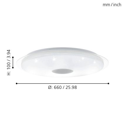 Eglo - LED Hämardatav laevalgusti LED/40W/230V + pult