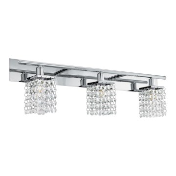 Eglo 97748 - Kristallist LED vannitoa seinavalgusti AREQUITO 3xG9/3W/230V