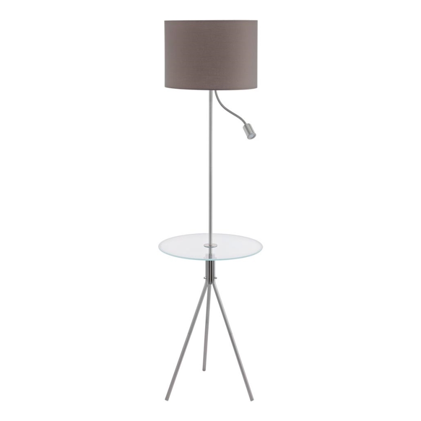 Eglo 97771 - Põrandalamp koos lauaga POLICARA 1xE27/60W/230V+LED/3,5W