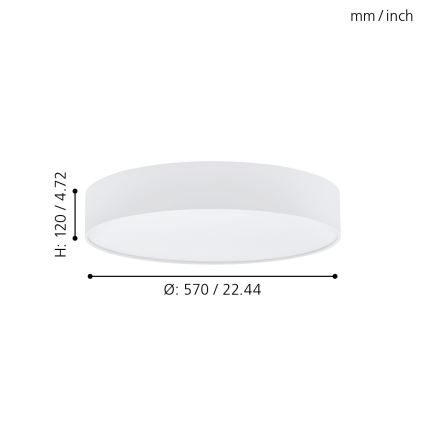 Eglo - LED Hämardatav laevalgusti LED/40W/230V + pult