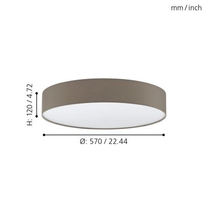 Eglo - LED Hämardatav laevalgusti LED/40W/230V + pult