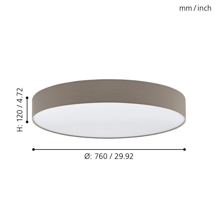 Eglo - LED Hämardatav laevalgusti LED/60W/230V + pult