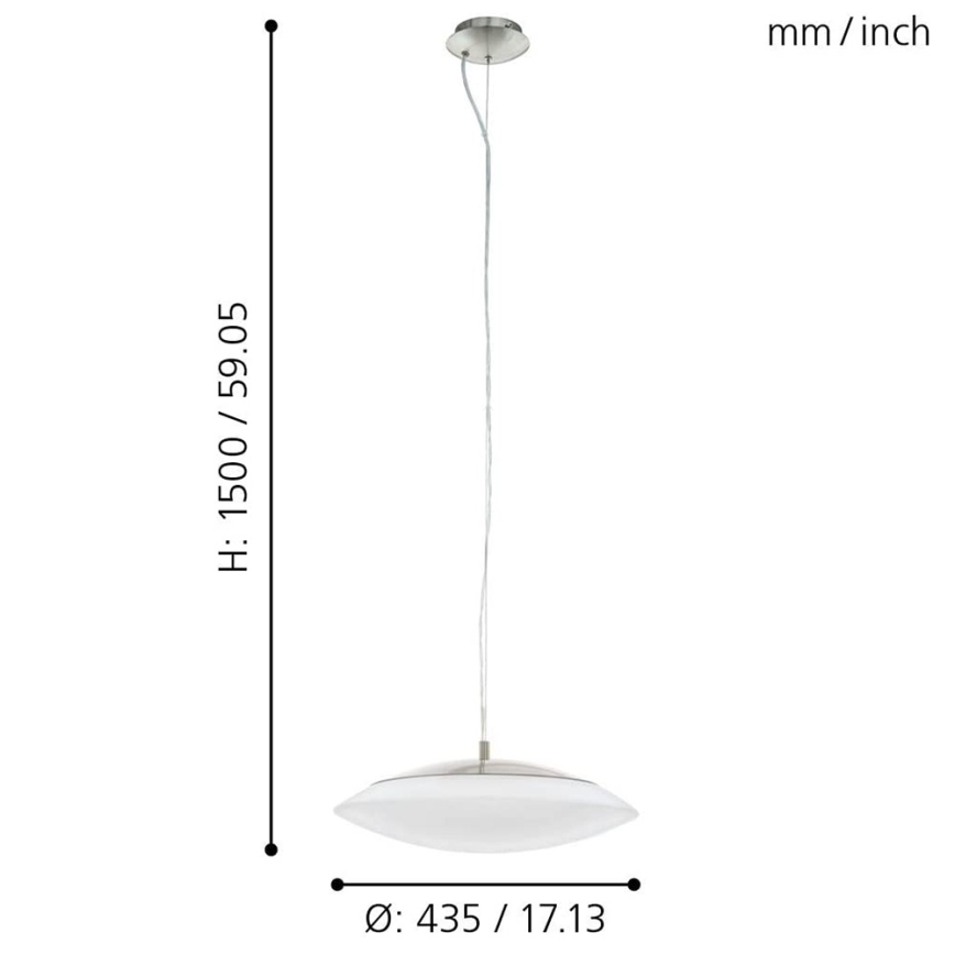 Eglo 97812 - LED RGB Hämardatav lühter FRATTINA-C 1xLED/27W/230V