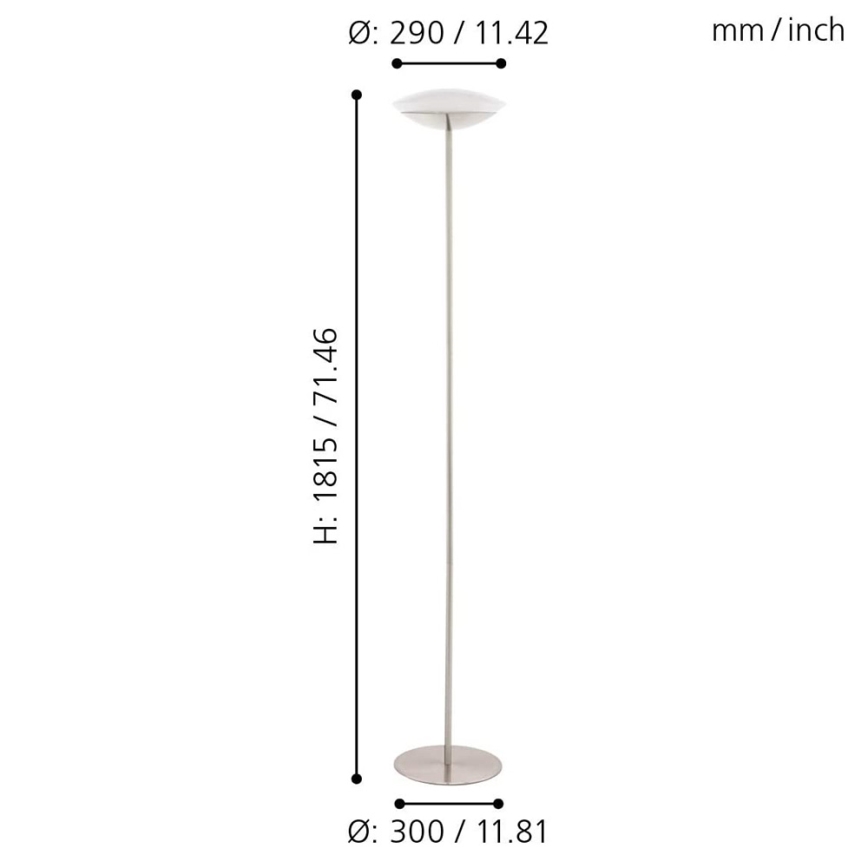 Eglo 97814 - LED RGB Hämardatav põrandalamp FRATTINA-C 1xLED/18W/230V