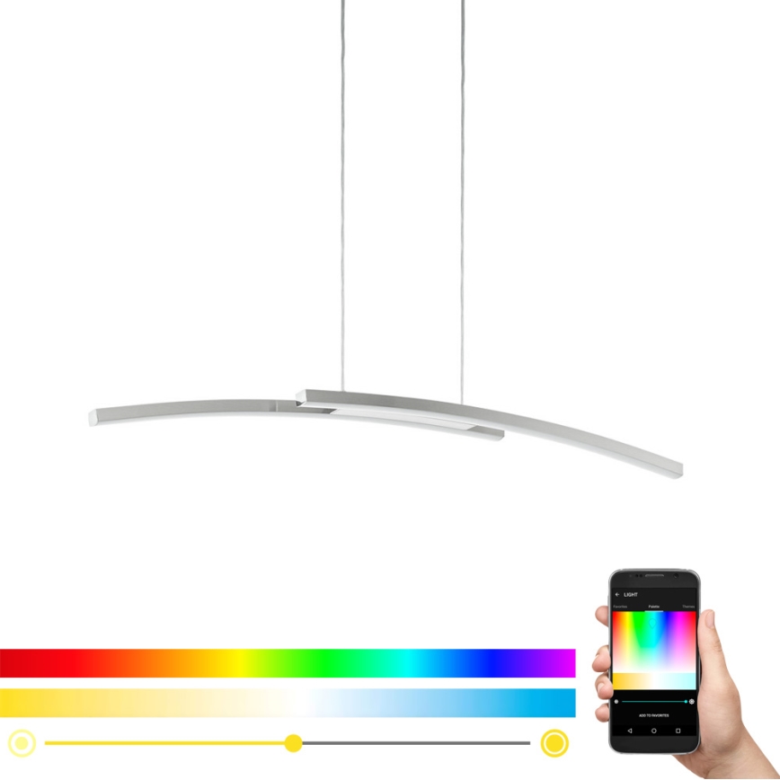 Eglo 97911 - LED RGB Hämardatav lühter FRAIOLI-C 2xLED/17W/230V