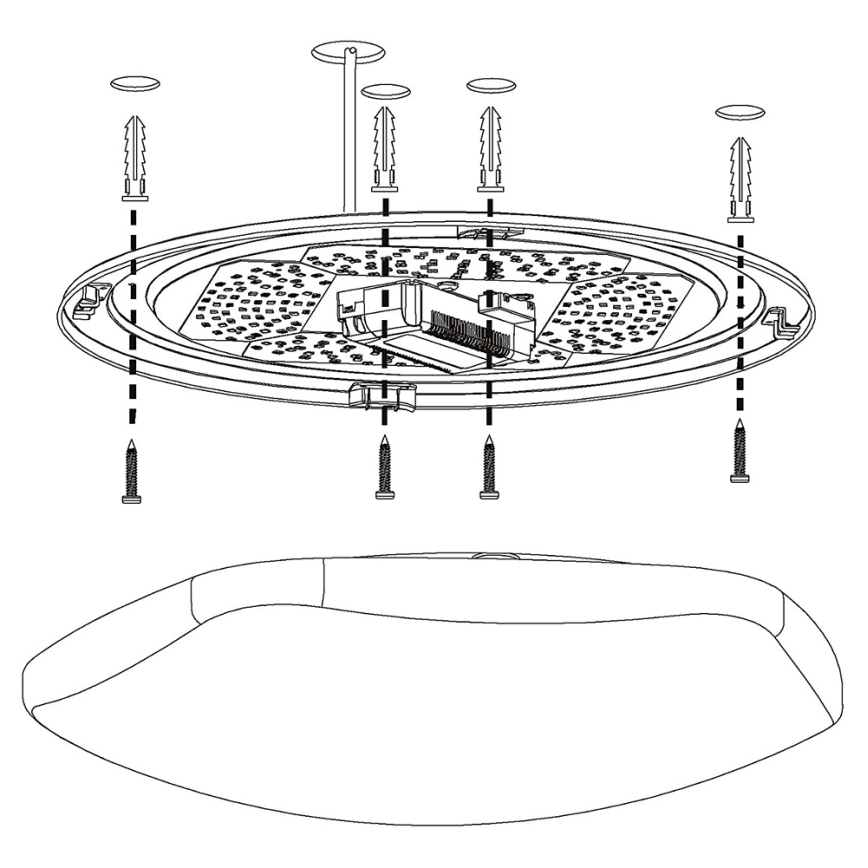 Eglo 97921 - RGB-LED hämardatav laelamp TOTARI-C LED/34W/230V + kaugjuhtimispult