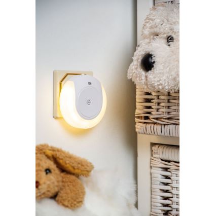 Eglo - LED-öövalgusti hämarussensoriga 2xLED/0,4W/230V 3000K