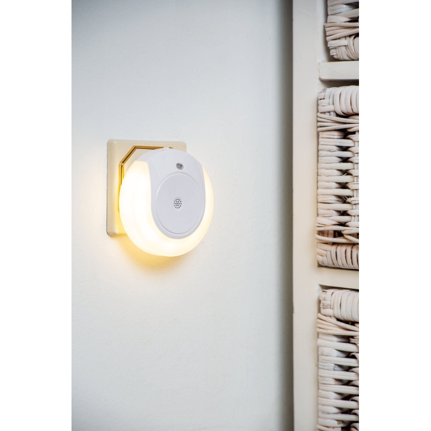 Eglo - LED-öövalgusti hämarussensoriga 2xLED/0,4W/230V 3000K