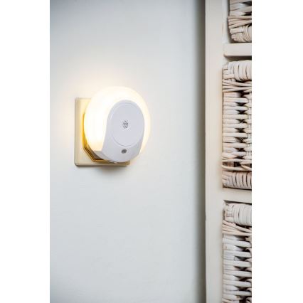 Eglo - LED-öövalgusti hämarussensoriga 2xLED/0,4W/230V 3000K