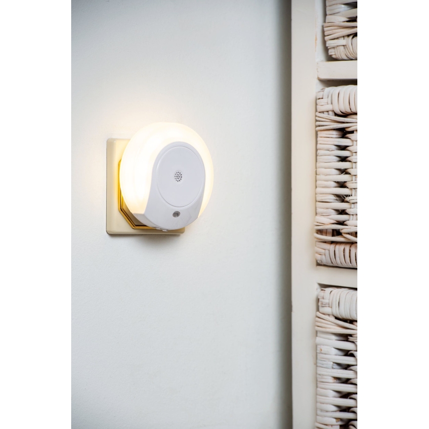 Eglo - LED Öövalgusti anduriga 2xLED/0,4W/230V 3000K
