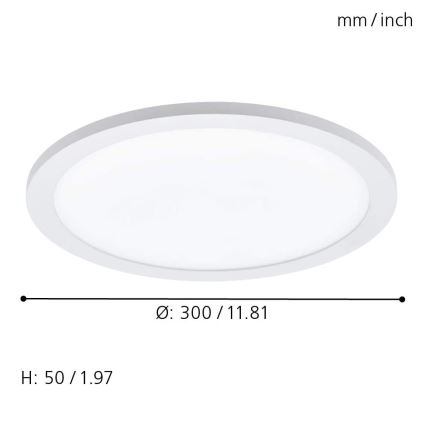 Eglo - LED RGBW Laevalgusti SARSINA-C LED/16W/230V + Pult