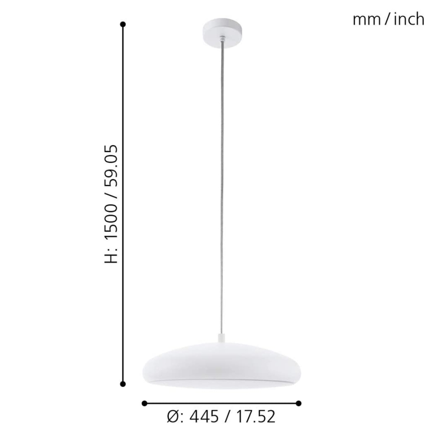 Eglo 98046 - LED RGB Hämardatav lühter RIODEVA-C LED/27W/230V