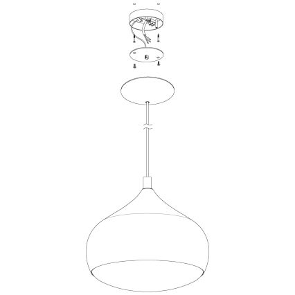 Eglo 98047 - LED RGBW hämardatav kaabliga riputatav lühter COMBA-C LED/18W/230V