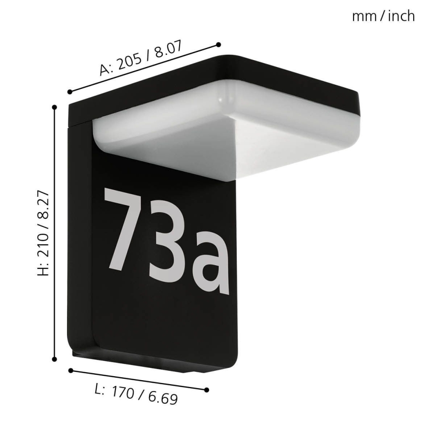 Eglo - LED-majanumber LED/11W/230V IP44