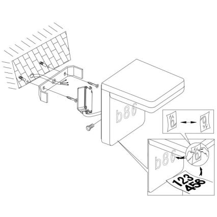 Eglo - LED-majanumber LED/11W/230V IP44