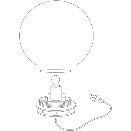 Eglo 98105 - LED RGBW Välivalgusti MONTEROLO-C 1xLED/9W/230V IP65 ø300