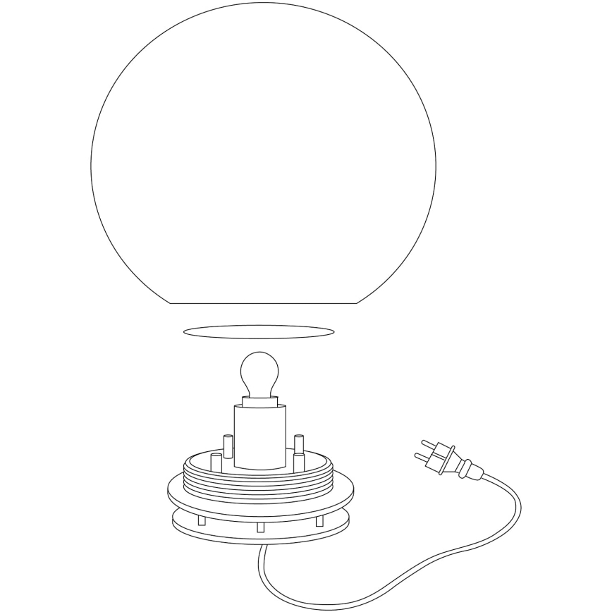 Eglo 98105 - LED RGBW Välivalgusti MONTEROLO-C 1xLED/9W/230V IP65 ø300