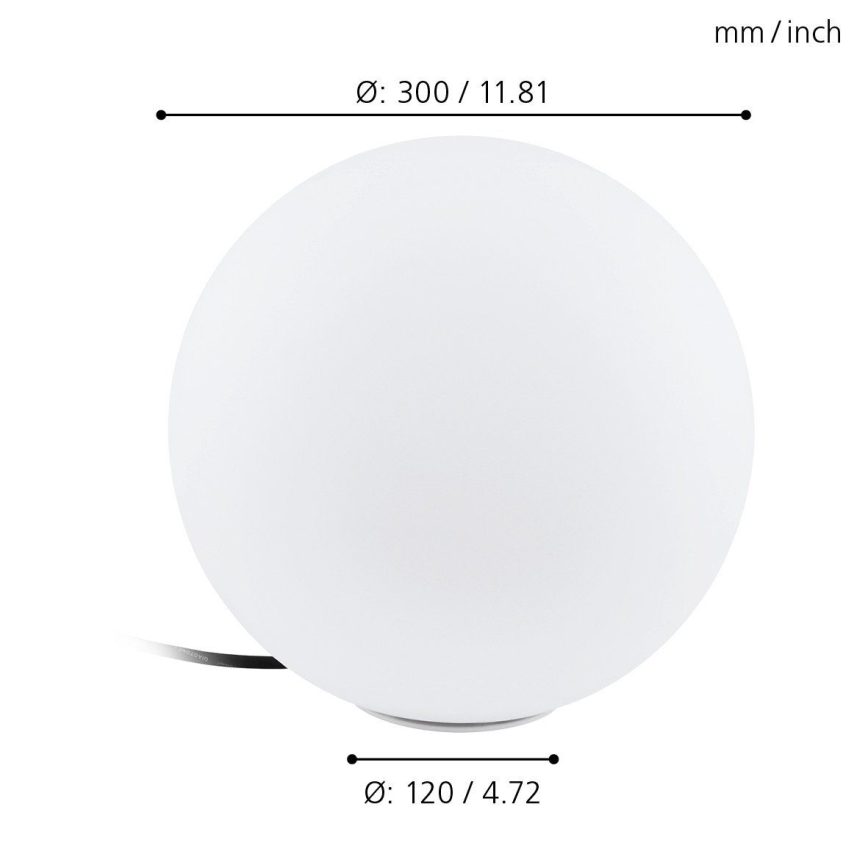 Eglo 98105 - LED RGBW Välivalgusti MONTEROLO-C 1xLED/9W/230V IP65 ø300