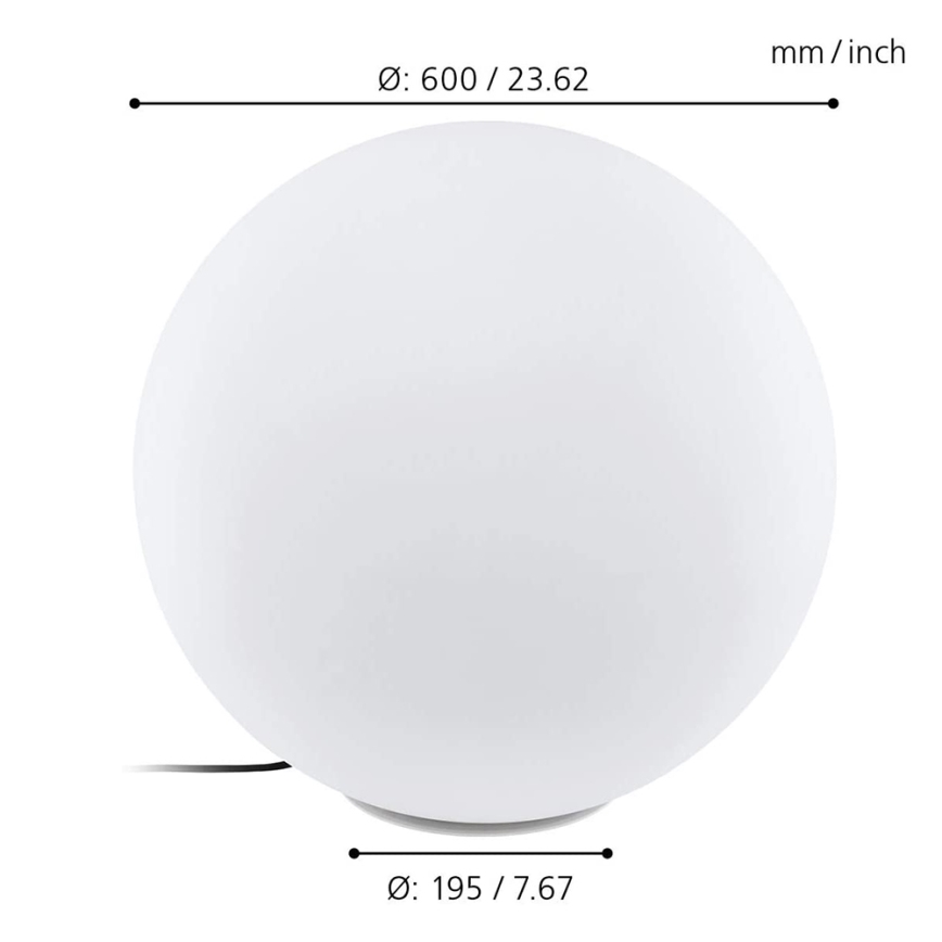 Eglo - LED RGBW Väli põrandalamp MONTEROLO-C 1xLED/9W/230V IP65 ø600