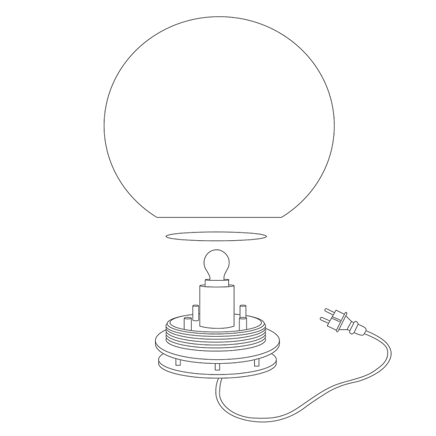 Eglo - LED RGBW Väli põrandalamp MONTEROLO-C 1xLED/9W/230V IP65 ø600