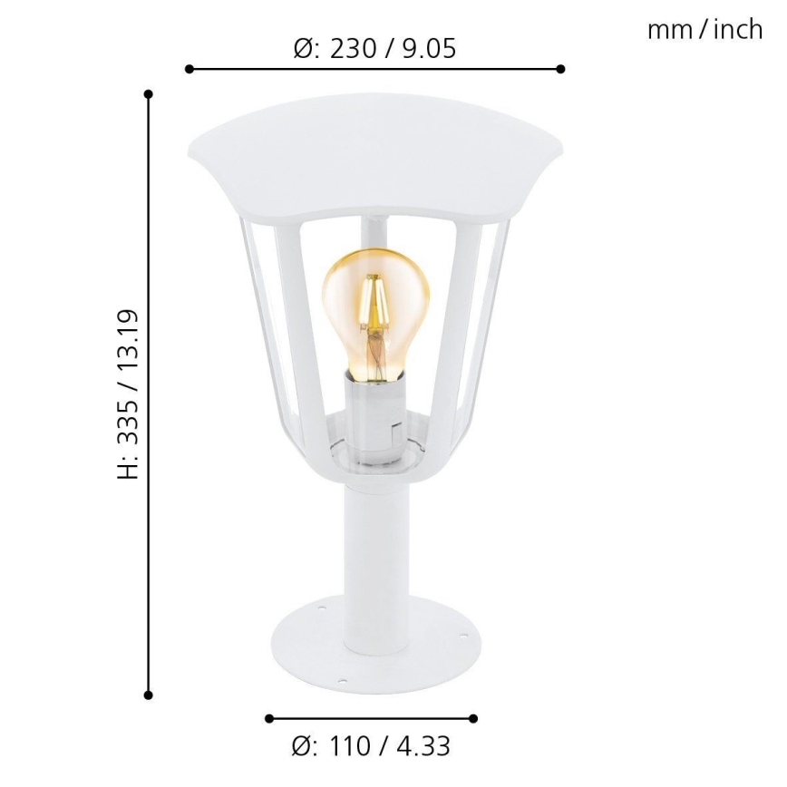 Eglo 98117 - Õuelamp MONREALE 1xE27/60W/230V IP44
