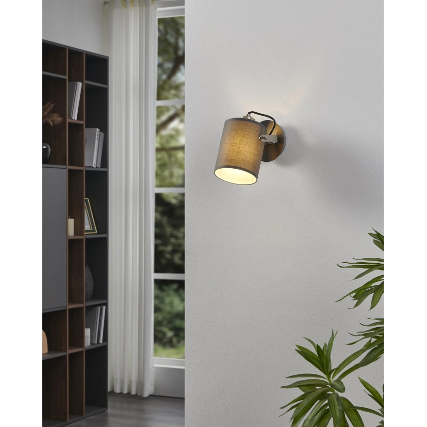 Eglo 98138 - Seinale paigaldatav suunavalgusti VILLABATE 1xE27/10W/230V