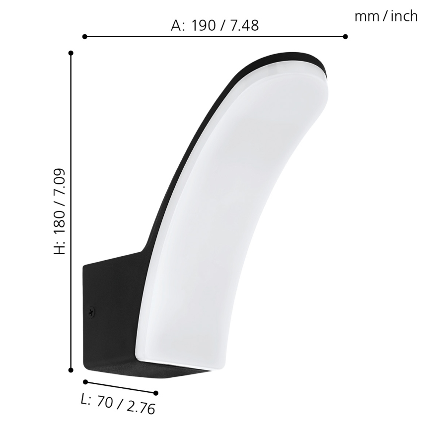Eglo 98148 - LED Väli seinavalgusti FIUMICINO LED/11W/230V IP44