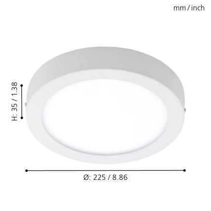 Eglo 98171 - LED hämardatav välisvalgusti ARGOLIS-C LED/16,5W/230V IP44