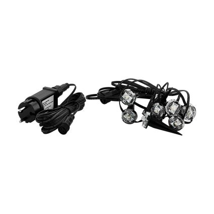 Eglo - LED välisdekoratiivne valgusnöör 9xLED 10m IP65 soe valge