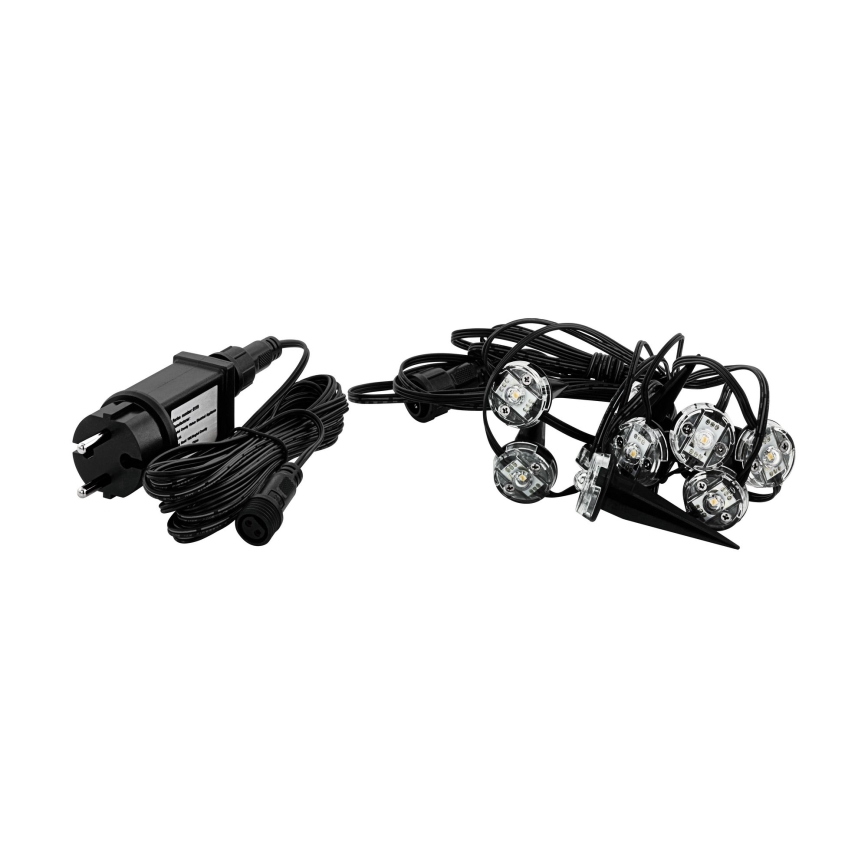 Eglo - LED välisdekoratiivne valgusnöör 9xLED 10m IP65 soe valge