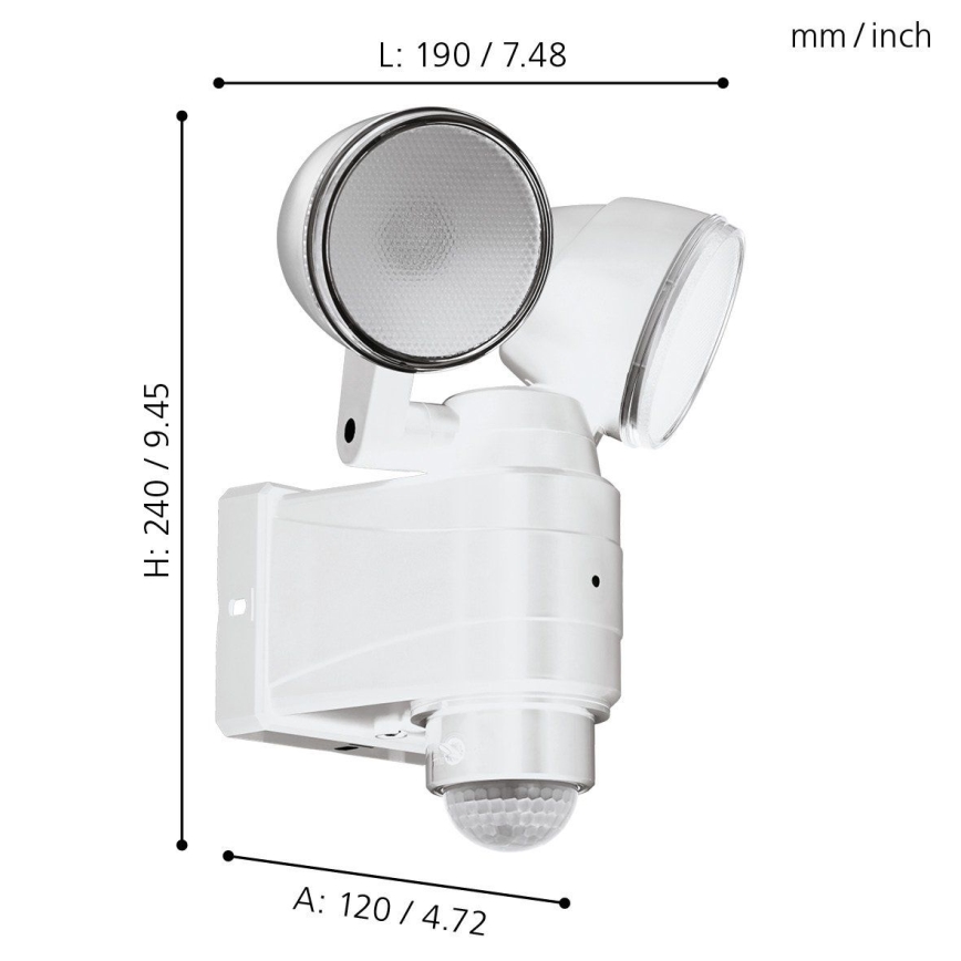 Eglo - LED Välivalgusti koos anduriga 2xLED/4W/4xLR1 IP44