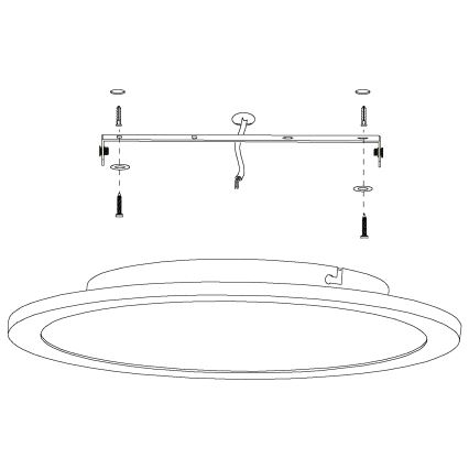 Eglo - LED Hämardatav laevalgusti LED/19,5W/230V + pult